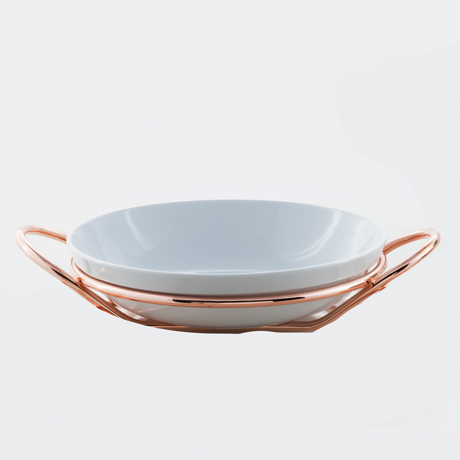 Redgold oven round bowl - Coupe basse Redgold special four 36(51)cm H.9cm